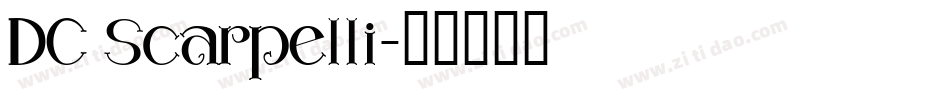 DC Scarpelli字体转换